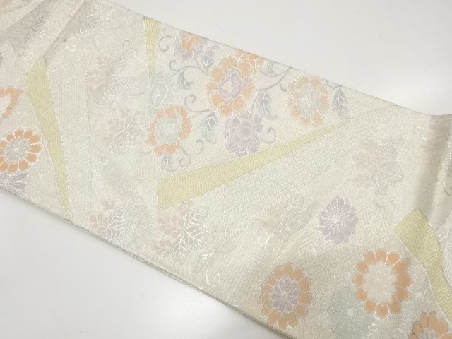 JAPANESE FUKURO OBI / SAGANISHIKI / WOVEN PEONY